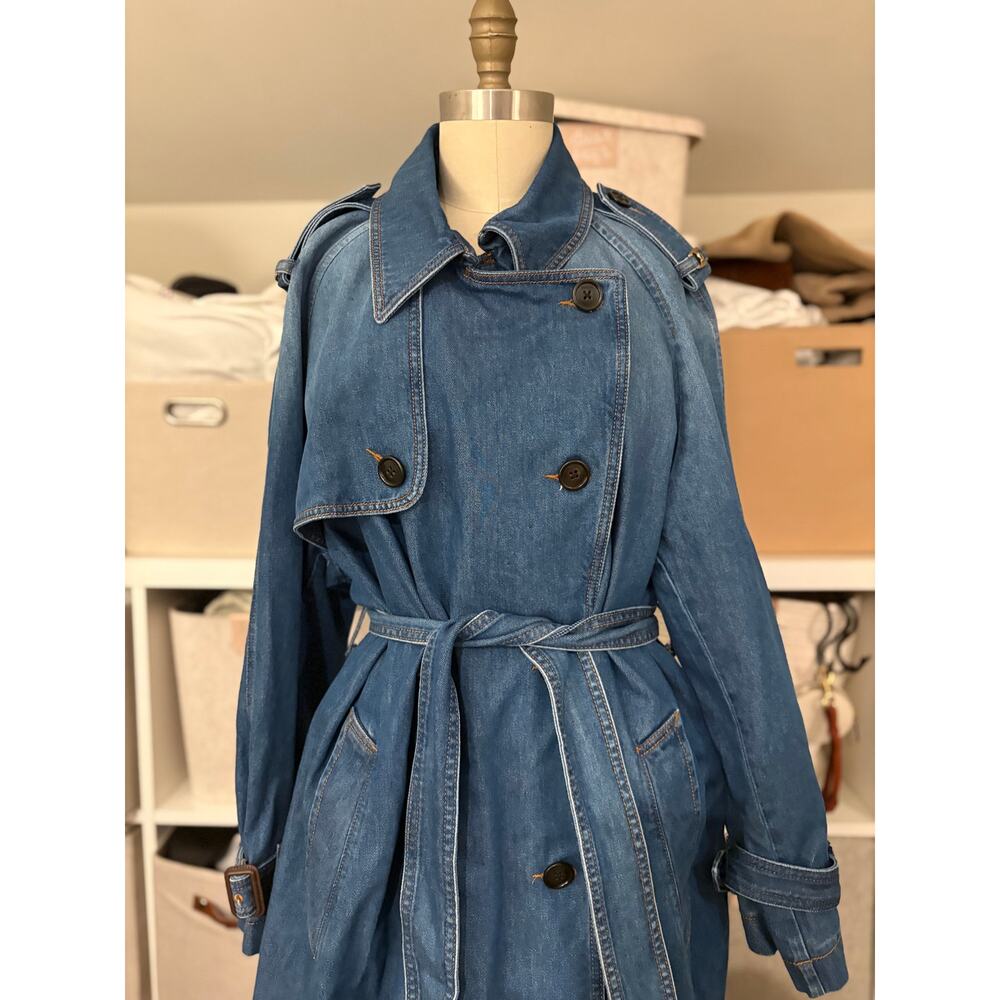 Coach Denim Trench NWT - Picture 2 of 12